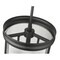 Z-Lite Carnaby Pendant, 3-Light, 10 In.W x 12 In.H, Matte Black/Clear Ribbed 7504P10-MB - alternate 3